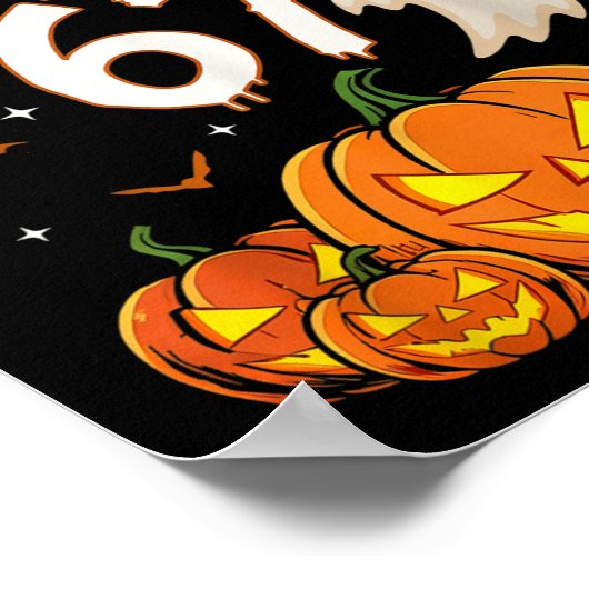 Haunted By 67 Funny Pumpkin And Ghost Halloween Co Poster (Ecke)