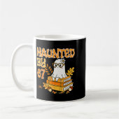 Haunted By 67 Funny Reading Ghost And Pumpkin Hall Kaffeetasse (Links)