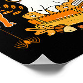 Haunted By 67 Funny Reading Ghost And Pumpkin Hall Poster (Ecke)