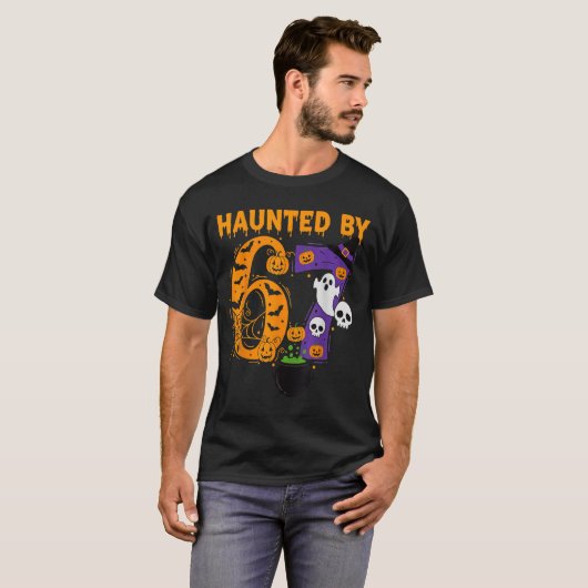 Haunted By 67 – Funny Six Seven Meme 6 7 Halloween T-Shirt (Vorne ganz)