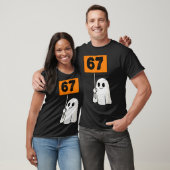 Haunted By 67 – Funny Six Seven Meme 6 7 Halloween T-Shirt (Unisex)