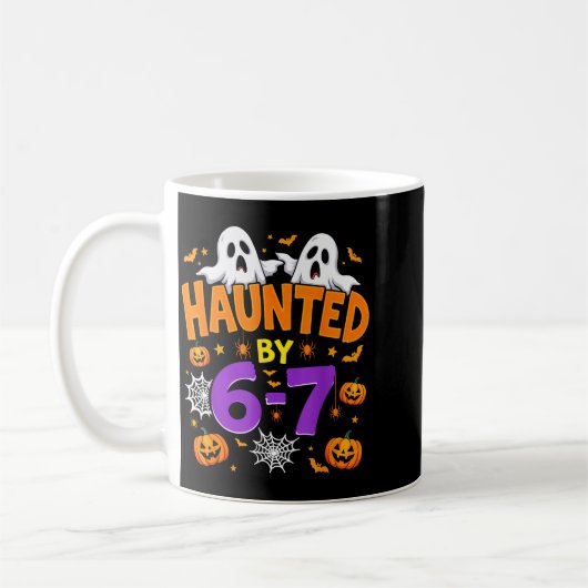 Haunted By 67 Funny Six Seven Meme Pumpkin Ghost H Kaffeetasse (Links)