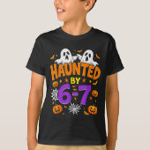 Haunted By 67 Funny Six Seven Meme Pumpkin Ghost H T-Shirt (Vorderseite)