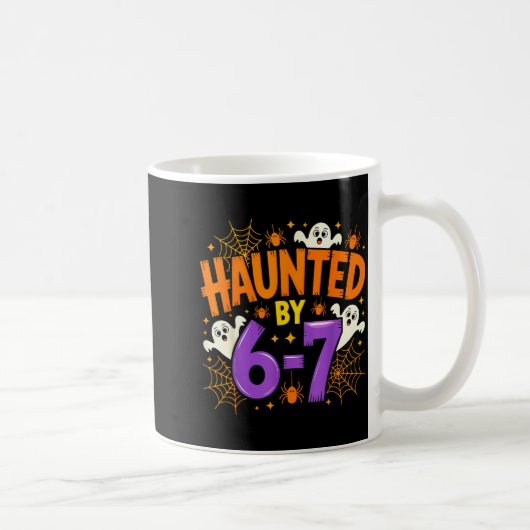 Haunted By 67 Funny Six Seven Meme Soky Ghost Hall Kaffeetasse (Rechts)