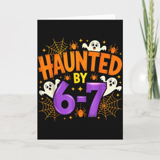 Haunted By 67 Funny Six Seven Meme Soky Ghost Hall Karte (Vorderseite)