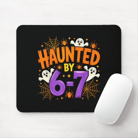 Haunted By 67 Funny Six Seven Meme Soky Ghost Hall Mousepad (Mit Mouse)