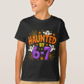 Haunted By 67 Funny Six Seven Meme Soky Ghost Hall T-Shirt (Vorderseite)
