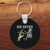 Haunted By 67 – Funny Skeleton Hands Halloween Cos Schlüsselanhänger (Vorderseite)