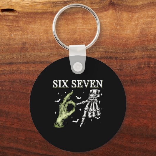 Haunted By 67 – Funny Skeleton Hands Halloween Cos Schlüsselanhänger (Vorderseite)