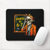Haunted By 67 Funny Soky Teacher Halloween Six Sev Mousepad (Mit Mouse)