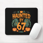 Haunted By 67 Meme Halloween Pumpkin  Mousepad (Mit Mouse)