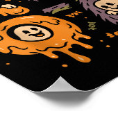 Haunted By 67 Six Seven Meme Gen Alpha Funny Hallo Poster (Ecke)