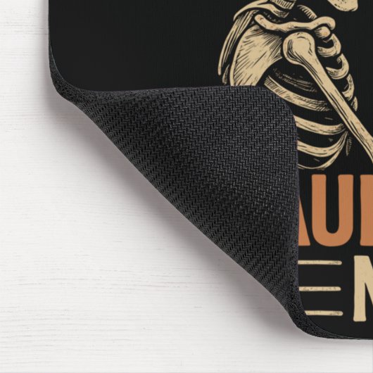 Haunted By 67 Skeleton Math Teacher Student Hallow Mousepad (Ecke)