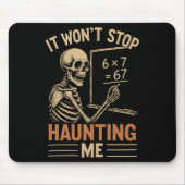 Haunted By 67 Skeleton Math Teacher Student Hallow Mousepad (Vorne)