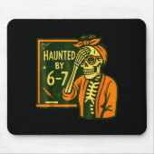 Haunted By 6 7 Funny Teacher 67 Halloween Skeleton Mousepad (Vorne)