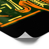 Haunted By 6 7 Funny Teacher 67 Halloween Skeleton Poster (Ecke)