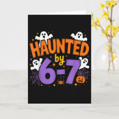 Haunted By 6-7 Halloween Ghosts And Sders Design Karte (Gelbe Blume)