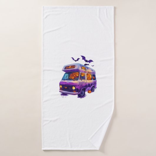  Haunted Camper Van Badehandtuch (Badehandtuch)