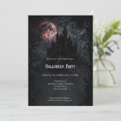 Haunted Castle Halloween Party invitation Einladung (Stehend Vorderseite)