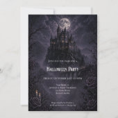 Haunted Castle Halloween Party invitation Einladung (Vorderseite)