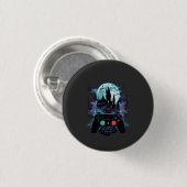 Haunted Castle Horror Gamer Design Button (Vorne & Hinten)
