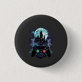 Haunted Castle Horror Gamer Design Button