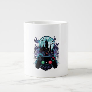 Haunted Castle Horror Gamer Design Mug Jumbo-Tasse