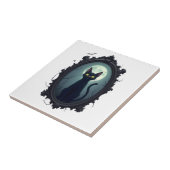 Haunted Cat Mirror Fliese (Seite)