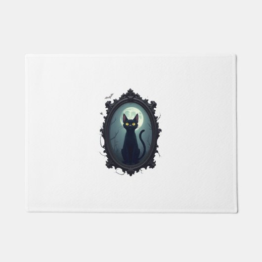 Haunted Cat Mirror Fußmatte (Vorderseite)