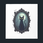 Haunted Cat Mirror Notizblock<br><div class="desc">Haunted Cat Mirror</div>