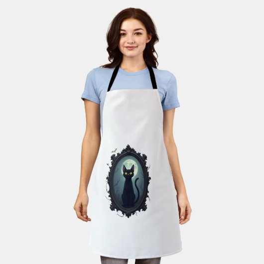 Haunted Cat Mirror Schürze (Getragen)