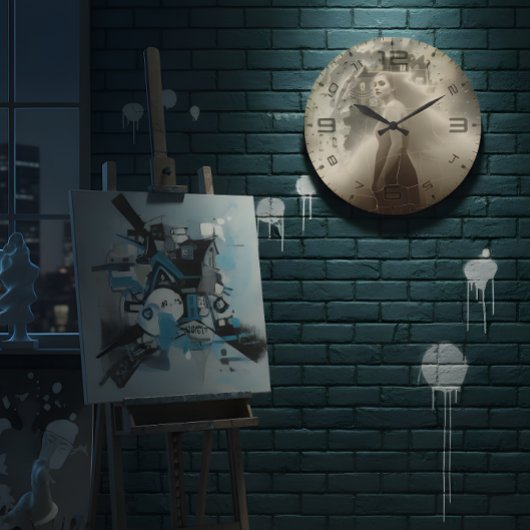 Haunted Elegance Wall Clock Große Wanduhr