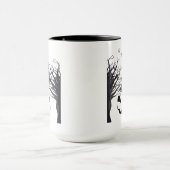 Haunted Forest Ghost Mug – Dark & Spooky Silhouett Tasse (Zentrum)