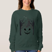 Haunted Forest Ghost Silhouette Women’s Crewneck S Sweatshirt (Vorderseite)