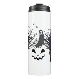 Haunted Forest Ghost Thermal Tumbler – Dark & Spoo Thermosbecher