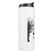 Haunted Forest Ghost Thermal Tumbler – Dark & Spoo Thermosbecher (Nach links gedreht)