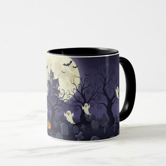 Haunted Graveyard Mug Tasse (VorderseiteRechts)