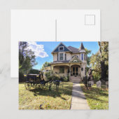 Haunted Halloween House With Skeletons  Postkarte (Vorne/Hinten)