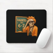 Haunted Halloween Skeleton Haunted Six Seven Numbe Mousepad (Mit Mouse)