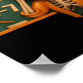 Haunted Halloween Skeleton Haunted Six Seven Numbe Poster (Ecke)