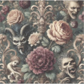 Haunted Harmonics – Gothic Victorian Aufkleber (Vorderseite)