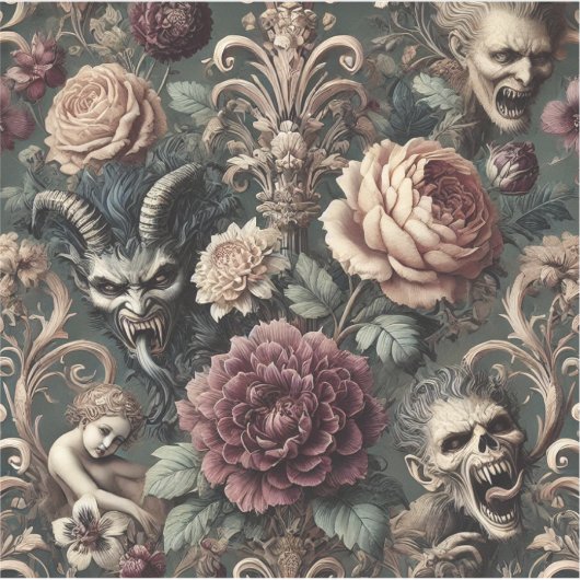 Haunted Harmonics – Gothic Victorian Aufkleber (Vorderseite)