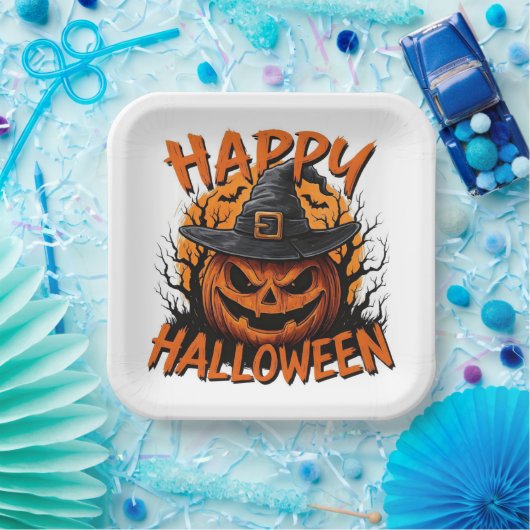 Haunted Harvest Shadows Pappteller (Party)