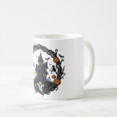 👻 "Haunted Haven" Halloween Night Mug Kaffeetasse (VorderseiteRechts)