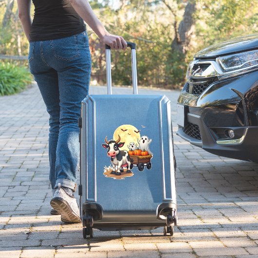 Haunted Hayride Cow Aufkleber (Koffer Insitu)