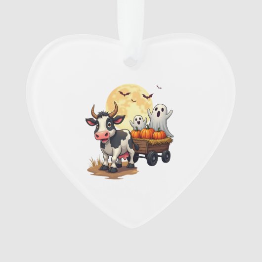 Haunted Hayride Cow Ornament (Vorderseite)