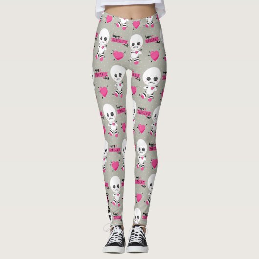 Haunted Heart: Voodoo-Puppe & Hearts Leggings (Vorderseite)