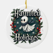 Haunted Holidays Cute Ghost Ornament (Hinten)