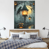 Haunted Hollow – Halloween Night Leinwanddruck (Insitu (Schlafzimmer))