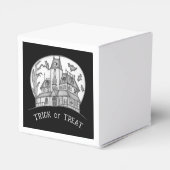 Haunted House and Bats Halloween Geschenkschachtel (Rückseite)